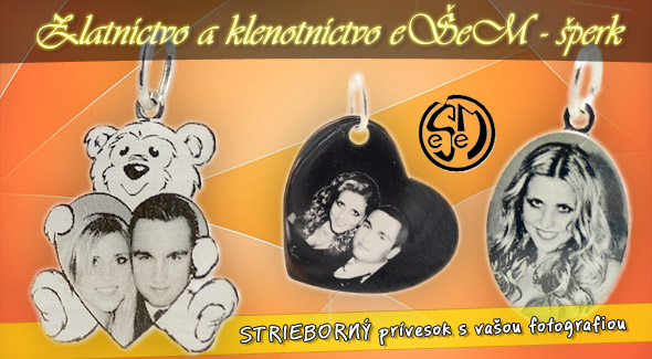 Strieborný prívesok s vygravírovaním vašej fotografie. 