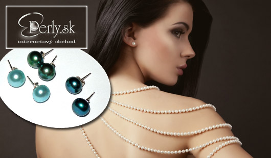 3 páry náušníc z pravých perál len za 12 €!