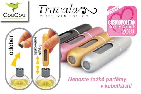 Nenoste tažké parfémy v kabelkách…je tu Travalo. T