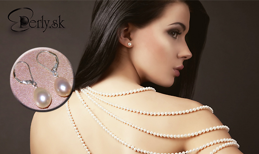 Elegantné náušnice z pravých perál