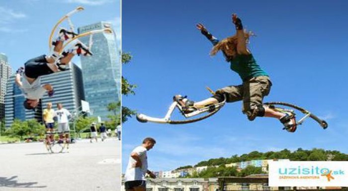  Zažite dávku adrenalínu na skákajúcich topánkach 