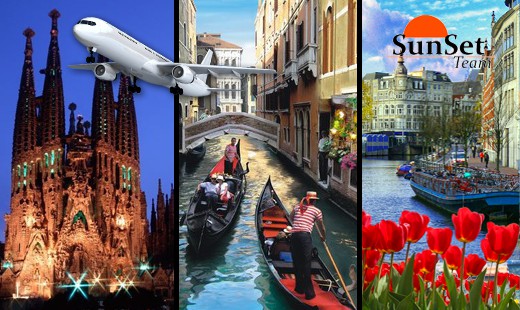 Letecký zájazd do Barcelony, Benátok či Amsterdamu