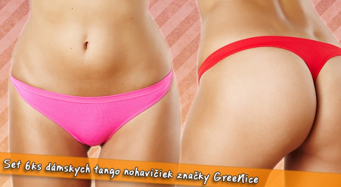 Dámske TANGO nohavičky značky GreeNice - set 6 kusov s letnou zľavou.
