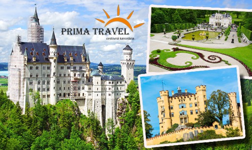 Najkrajšie zámky Bavorska a najnavštevovanejší zám