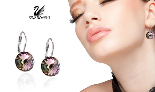 Náušnice Swarovski elements - RIVOLKY