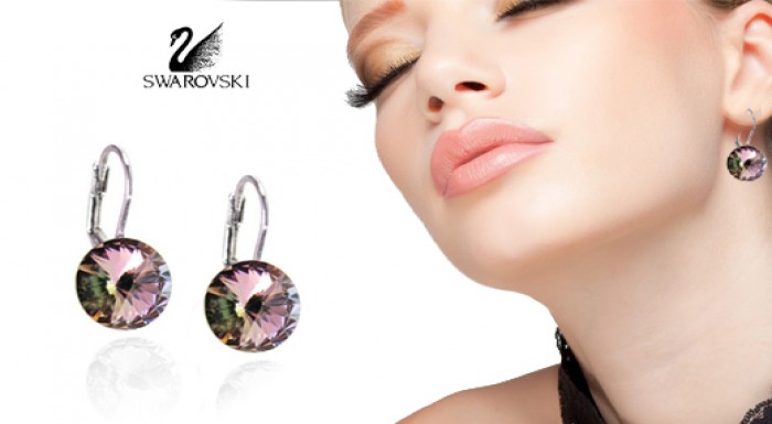 Náušnice Swarovski elements - RIVOLKY