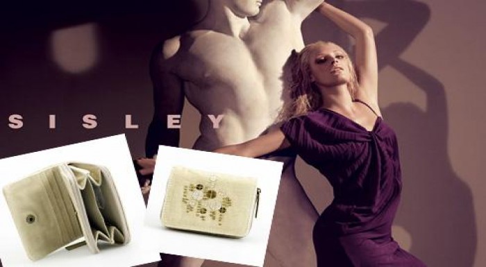 Dámska štýlová peňaženka krémovej farby s hand mad