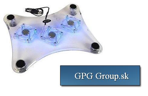 Chladiaca doska s podsvietením pre notebook len za