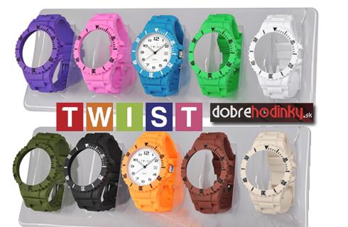 Silikónové hodinky TWIST-SET, vrátane poštovného, 
