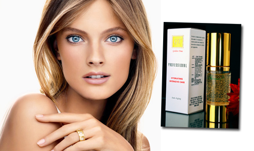 Luxusné zlaté sérum s kúskami z pravého 24 K zlata