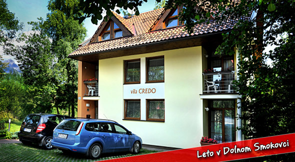 Letná dovolenka na 4 alebo 5 dní v Tatrách. Ubytovanie vo Vile Credo v Dolnom Smokovci.