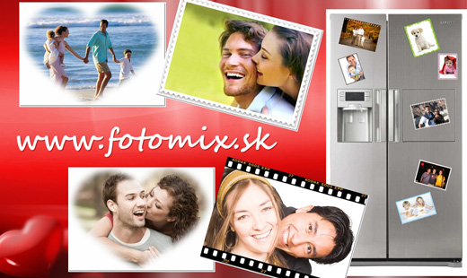 Valentínska sada 4ks FOTOMAGNETIEK od FOTOMIXU