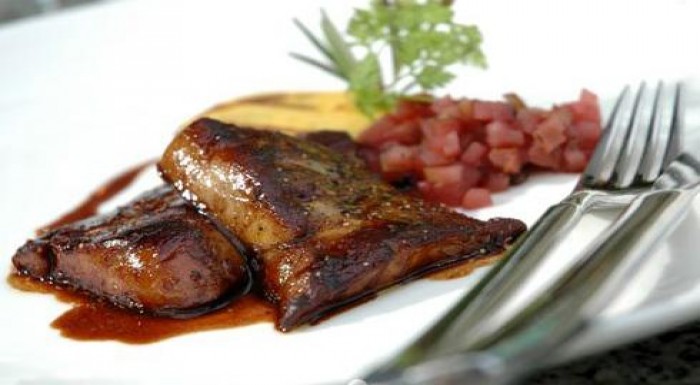 2x 50g kačacia pečeň s jablkami, 1x pečená kačka n