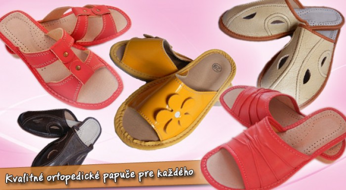 Kožené papuče: dámske, pánske i detské.