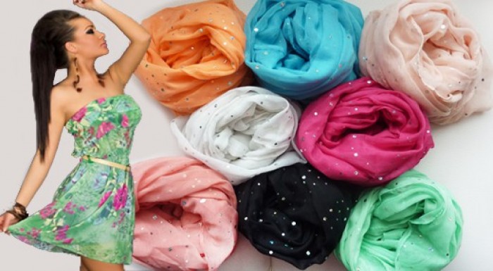 Krásne pastelové šatky v 8 farbách