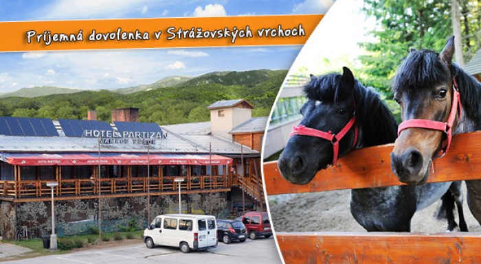 Dovolenka v Hoteli Partizán - Jankov Vŕšok. Relax pre dvoch s polpenziou, bazénom, saunou, vírivkou...