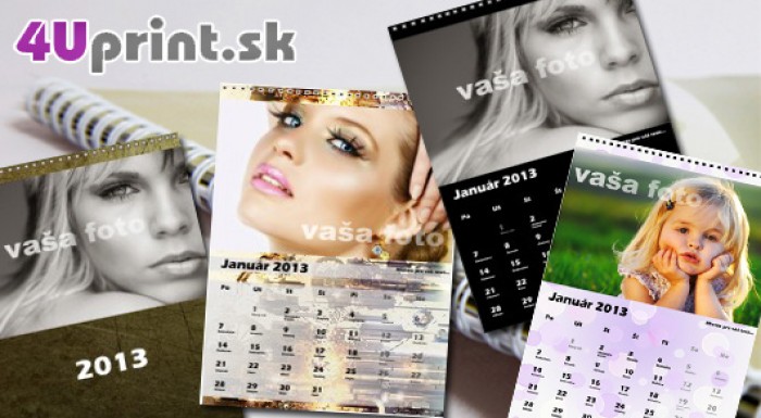 Nástenný jednomesačný kalendár na rok 2013