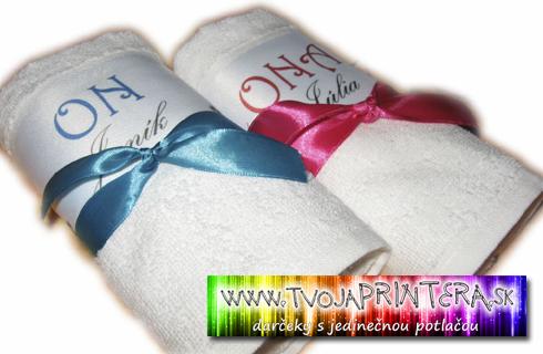 Bavlnený darčekový uteráčik s Vašim vlastným texto