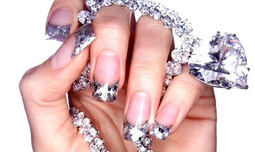 Modelácia gélových nechtov + luxusné zdobenie