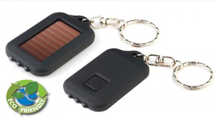 Solárna LED kľúčenka-vhodný darček pre rodinu, pri