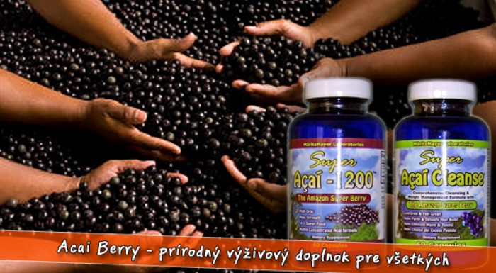 Super Acai Berry - prírodný doplnok na redukciu hmotnosti aj s poštovným.