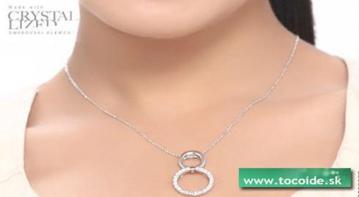 Swarovski elements náhrdelník v darčekovej krabičk