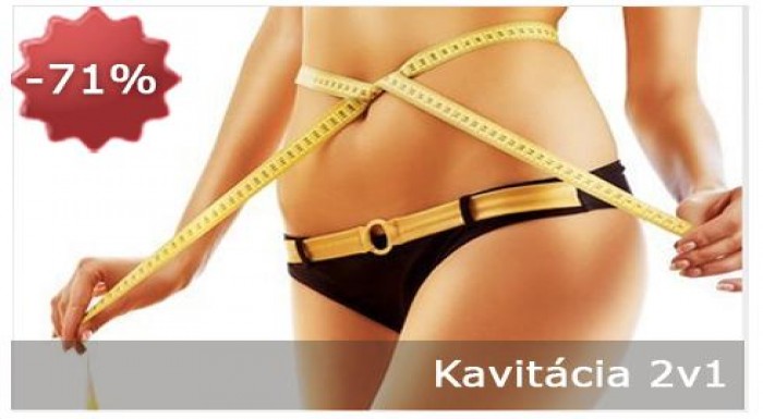 Neinvazívna, bezbolestná kavitácia 2 v 1, so zľavo