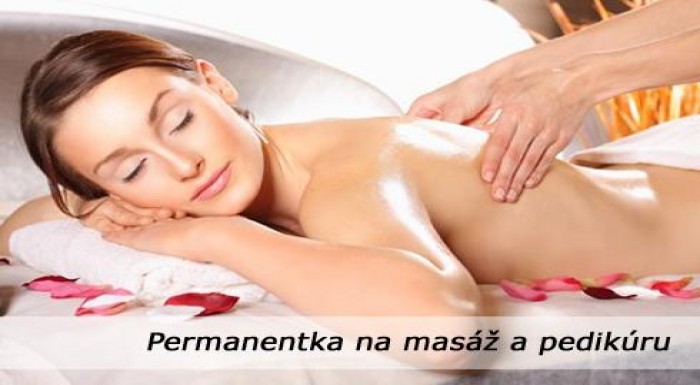 Permanentka na masáže s kreditom 50 € na masáže a 