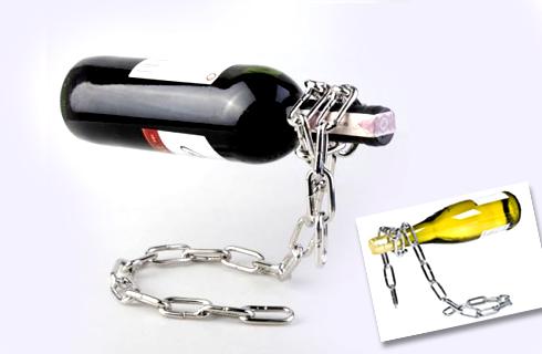 Unikátny stojan na víno - originálny darček! Reťaz