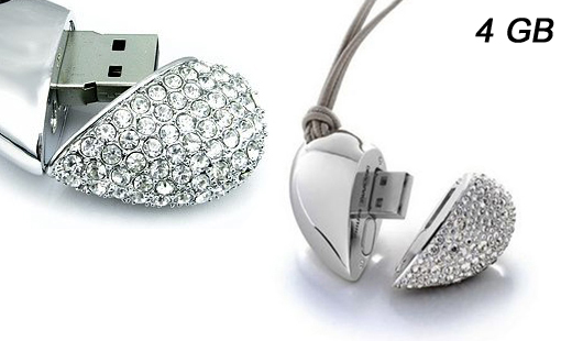 Šperkový usb kľúč /4GB/, výber zo štyroch druhov