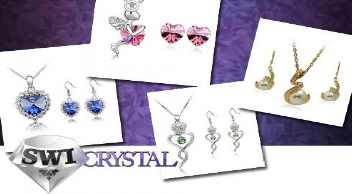Súprava šperkov zdobená kryštálom CRYSTALLIZED™ - 