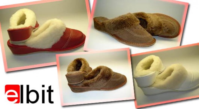 Papuče s výstelkou z ovčej vlny