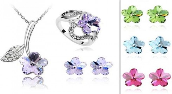 Svetová novinka- Súprava šperkov zdobená kryštálom