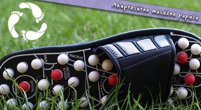 Masážne papuče vhodné na celý deň.