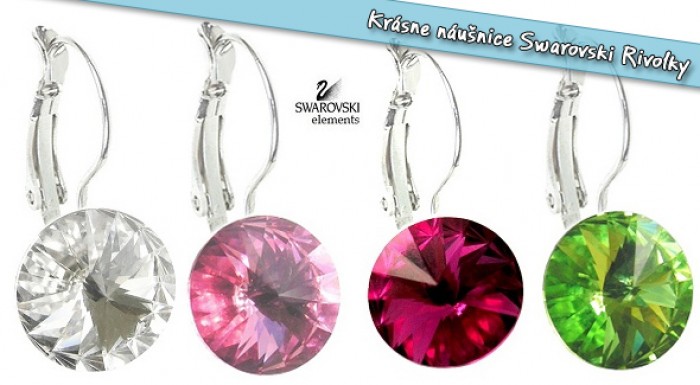Obľúbené náušnice Swarovski RIVOLKY.
