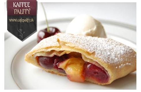 Domáca štrudľa so zmrzlinou  a k tomu šálka kvalit