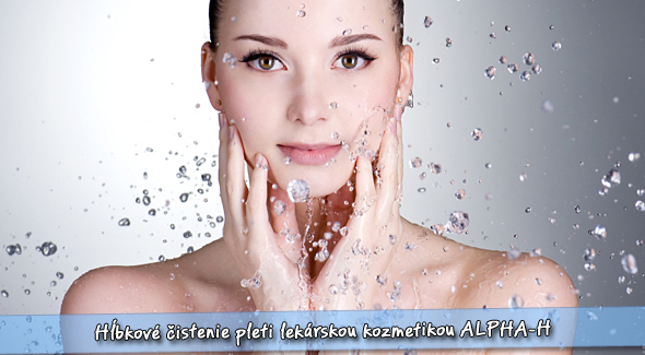 Hĺbkové ošetrenie pleti lekárskou kozmetikou.