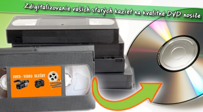 Profesionálny prepis kaziet na DVD nosiče za menej!