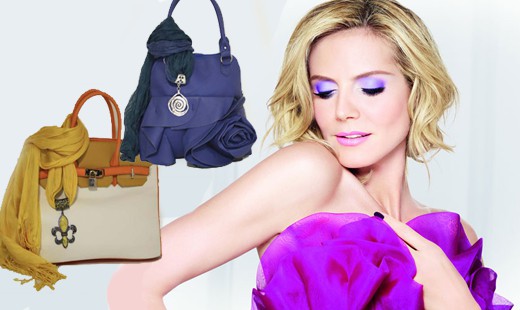 ZARRA štýlová kabelka so šatkou a príveskom