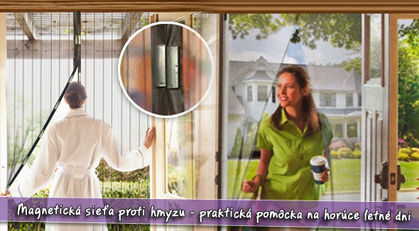 Magnetická sieťka na dvere proti hmyzu