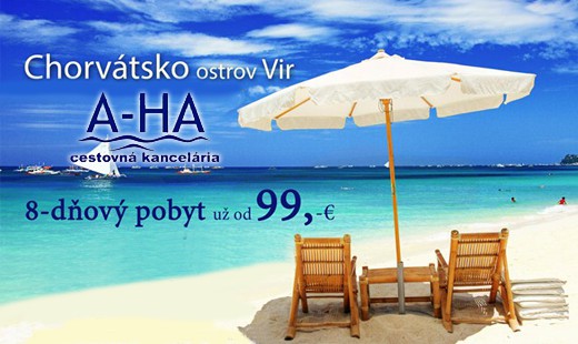 Letná dovolenka na ostrove Vir v Chorvátsku