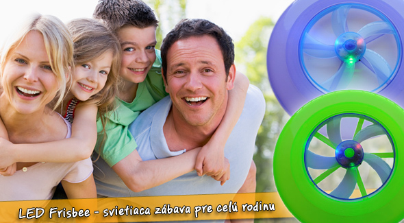 LED Frisbee - lietajúci tanier