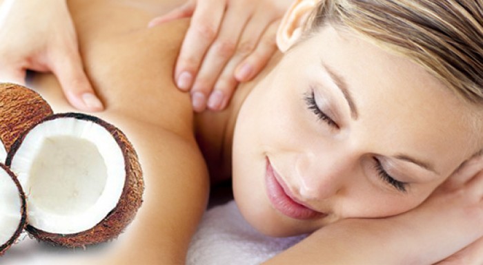 30 min. kokosová masáž s extra porciou vitamínu E