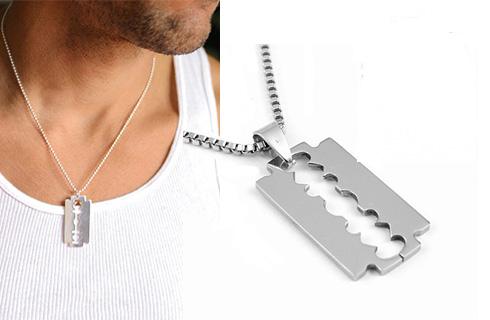 Prívesok v tvare žiletky z antialergickej chirurgi