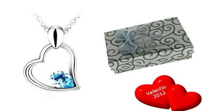 Retiazka s príveskom v tvare srdiečka, pozlátené 1