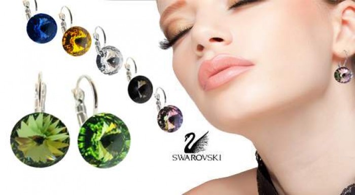 Náušnice Swarovski elements - RIVOLKY