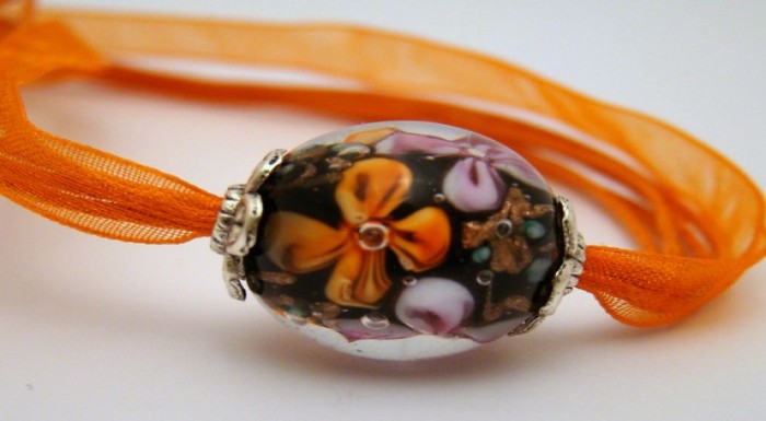 Originálny CZECH GLASS náhrdelník z ručne vyrobený