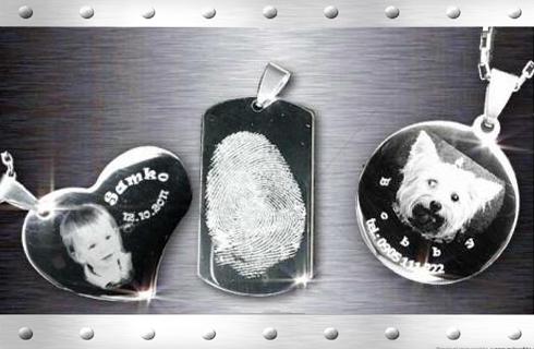 Prívesok z chirurgickej ocele s gravírovaním ľubov