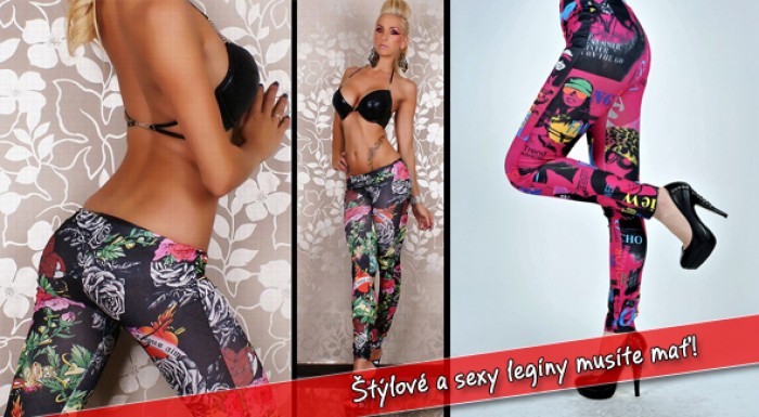 Buď zvodná a ukáž svoje krivky! Krásne legíny - Hity sezóny 2012 plné farieb!