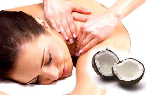 Úžasná 40 minútová kokosová masáž v príjemnom well